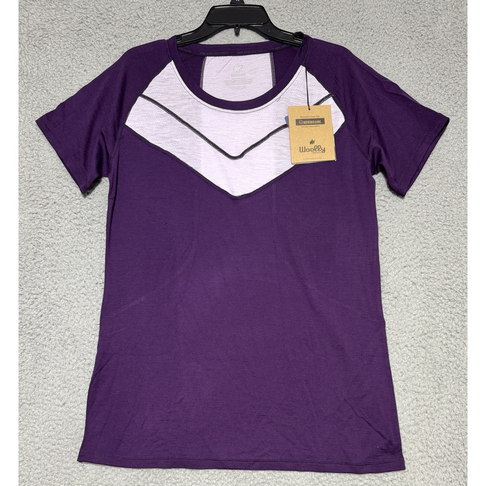 Woolly MerinoAire 100% Merino Wool Womens Tee T Shirt Size 2XL NEW Purple Lilac